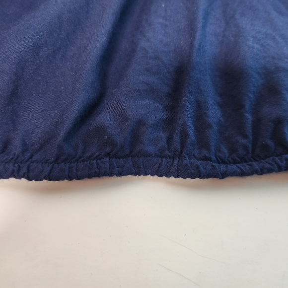 Motherhood Maternity Blue Sleeveless Top With Gold Studded Neckline Size XL - Picture 6 of 8